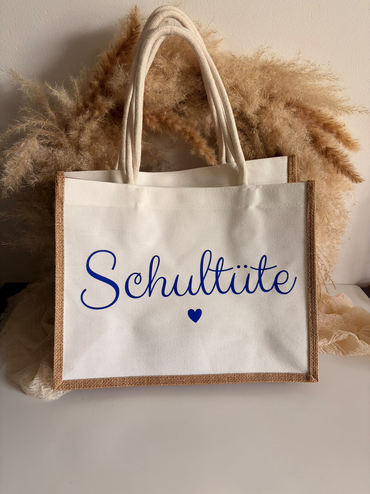 Schul- oder Kindergartentasche aus Leinen